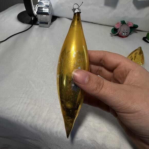 Lot Of Vintage 1960’s Christmas Ornaments West Germany Glass, Handmade, Etc - Picture 9 of 10